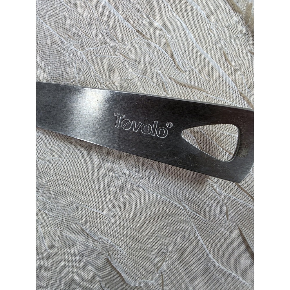 Tovolo Snowflake Spatula White Silicone Stainless Steel Handle Holiday Baking